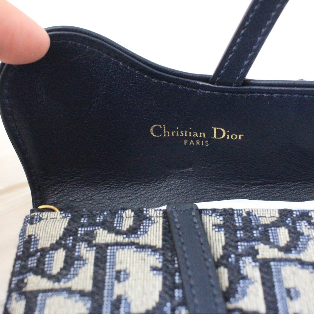 Dior Women’s SLG Mini Nano Saddle Pouch Canvas-BRAND NEW - Picture 4 of 11